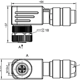 Разъем Balluff BCC M484-0000-1D-000-51X475-000