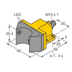 Индуктивный датчик TURCK NI4-DSU35-2Y1X2-H1140