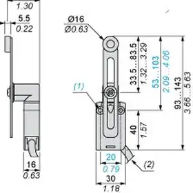 Kонцевой выключатель Telemecanique XCMD2145L1