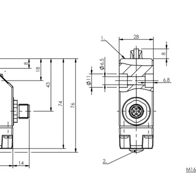Одиночный выключатель Balluff BNS 819-FR-60-101-FD-S4R