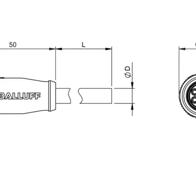 Разъем с кабелем Balluff BCC A315-0000-10-030-VS85N4-100