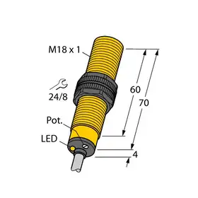 Емкостной датчик TURCK BC5-S18-RP4X