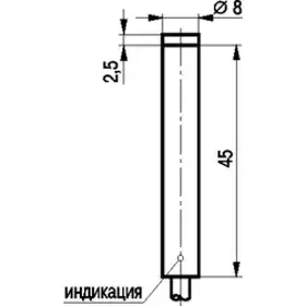 Индуктивный датчик ТЕКО ISN G1B-32P-2,5-L