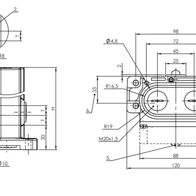 Блочный выключатель Balluff BNS 819-D02-D12-62-10-FD-S80R