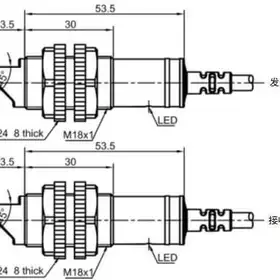 Оптический датчик LANBAO PR18GS-TM20DNO