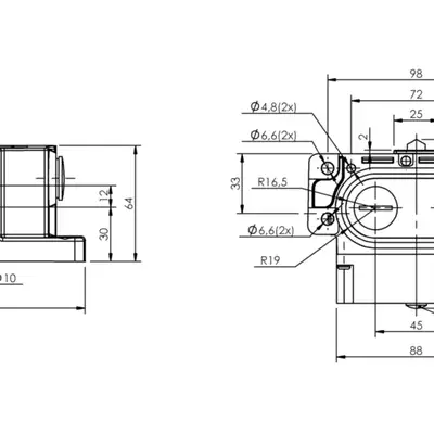 Блочный выключатель Balluff BNS 819-D02-D12-62-10-FD