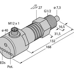 Датчик потока TURCK FCS-GL1/2A4-AP8X-H1141/D090