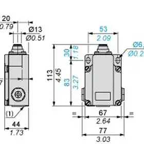 Kонцевой выключатель Telemecanique XC1AC111