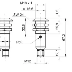 Оптический датчик Baumer OR18.RR.T-PW1P.71O