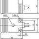 Индуктивный датчик LANBAO LE25SF07DLO