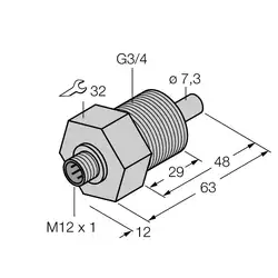 Датчик потока TURCK FCS-GL3/4A4-NA-H1141