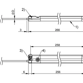 Датчик линейных перемещений Balluff BMP 01-EL1PP21A-0256-00-P00,5-S75
