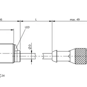 Индуктивный датчик расстояния Balluff BAW M18ME-UAC50B-BP01,5-GS04