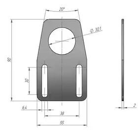 Кронштейн СЕНСОР ПВ-КП2-М30-С