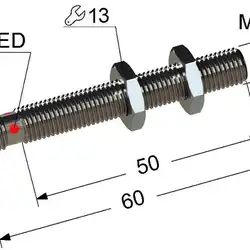 Индуктивный датчик Мега-К PS2-08M60-2B11-C3