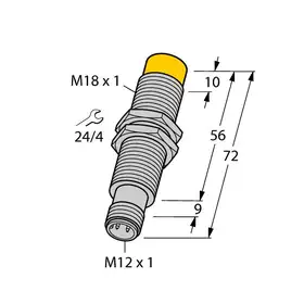 Индуктивный датчик TURCK NI8-M18E-LIU-H1141