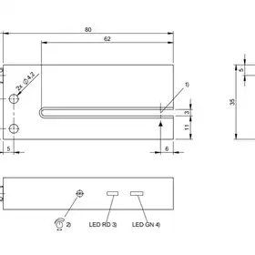 Щелевой датчик Balluff BGL 3D-001-S75