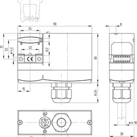 Дверной выключатель безопасности Schmersal AZM 170-02ZRI-B6L 24VAC/DC