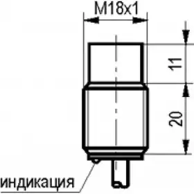 Индуктивный датчик ТЕКО ISN FS4A-32P-12-L