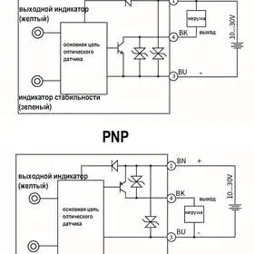Оптический датчик LANBAO PSE-PM4DPBR