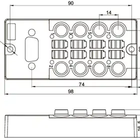 Распределительная коробка для датчиков LANBAO DB080803-0-DN