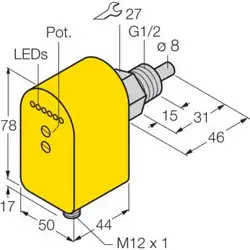 Датчик потока Sentinel PLSX-1/2G-VR6D-SC