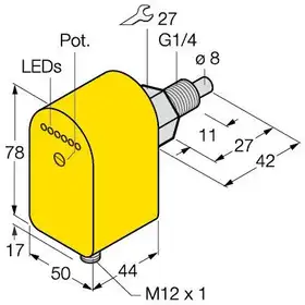Датчик потока Sentinel PLSX-1/4G-AP6D-SC