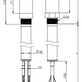 Датчик уровня вибрационный EMA Electronics VRM11AA04006