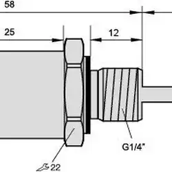 Датчик температуры Sentinel TP06N-G1/4-L50-T-SC