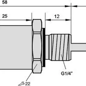 Датчик температуры Sentinel TP06N-G1/4-L50-T-SC
