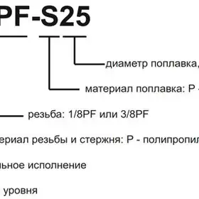 Поплавковый датчик уровня INNOLevel IL-BA-V-P1/8PF-S25