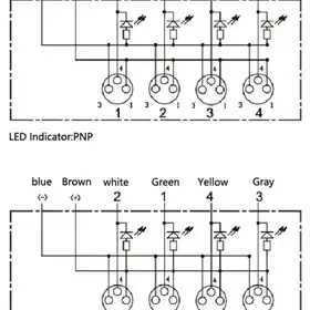 Распределительная коробка для датчиков LANBAO DB080403-1-05N