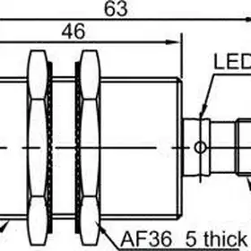 Индуктивный датчик LANBAO LR30XBF10DNR-E2