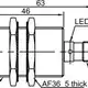 Индуктивный датчик LANBAO LR30XBF10DNR-E2