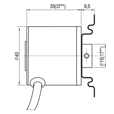 Инкрементальный энкодер INNOCONT ESI-H40-10-5000-3-T-24