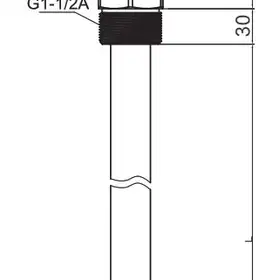 Датчик уровня вибрационный EMA Electronics VRT11AA02006
