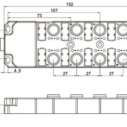 Распределительная коробка для датчиков LANBAO DB120805-1-03N
