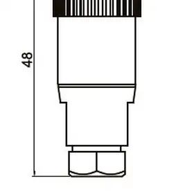Разъем LANBAO QE12-N4F