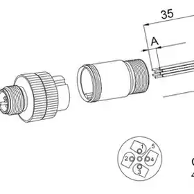 Разъем Sentinel DZS5-M12/8.5