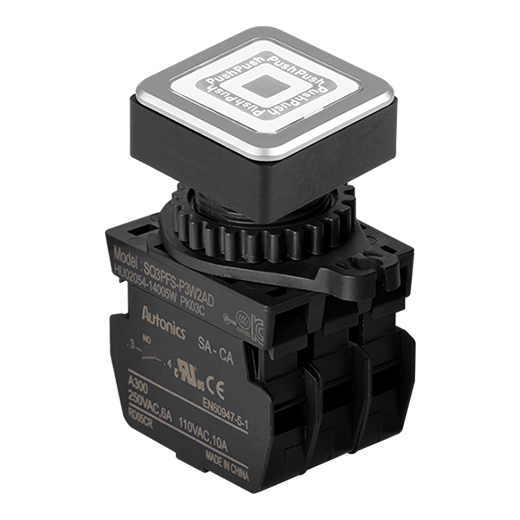 Кнопочный выключатель Autonics SQ3PFS-P3W2AL