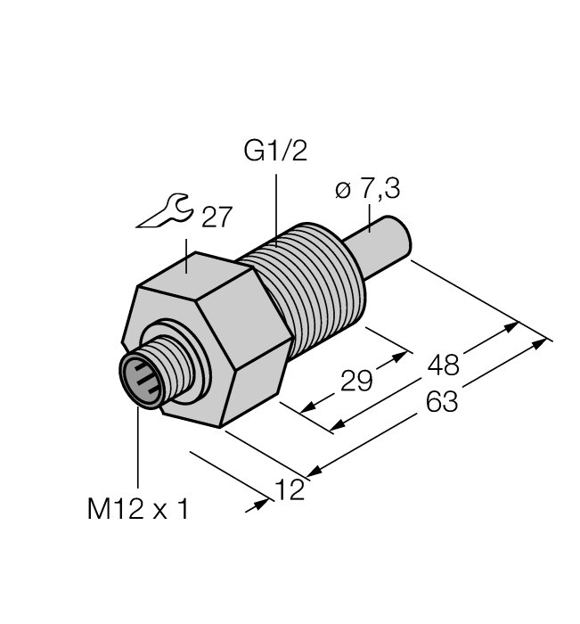 Датчик потока TURCK FCS-GL1/2TN-NAEX-H1141