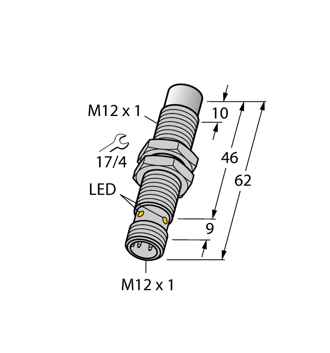 Индуктивный датчик TURCK NI10U-EM12EWD-VP44X-H1141