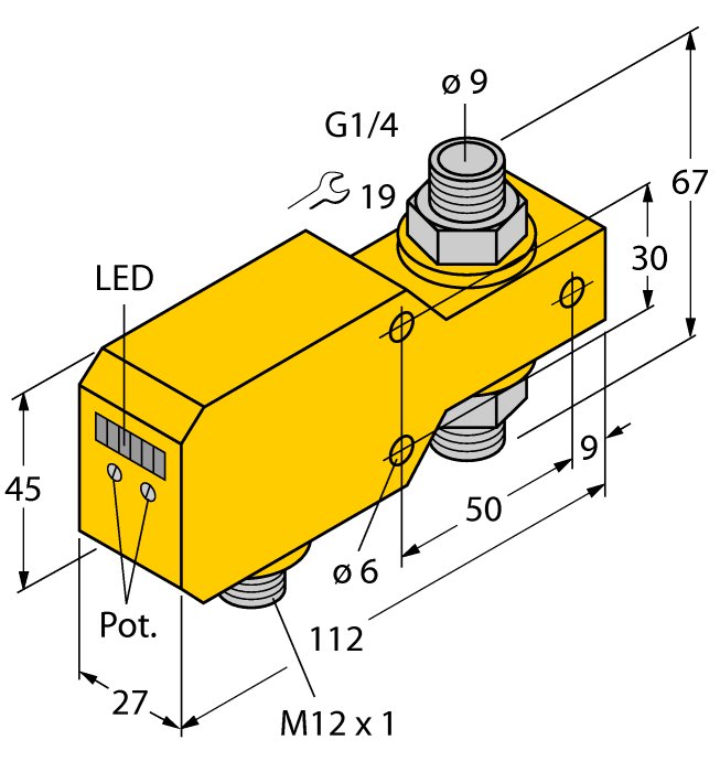 Датчик потока TURCK FCI-D10A4P-LIX-H1141
