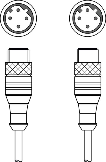 Соединительный кабель Leuze Electronic KSS ET-M12-4A-M12-4A-P7-100