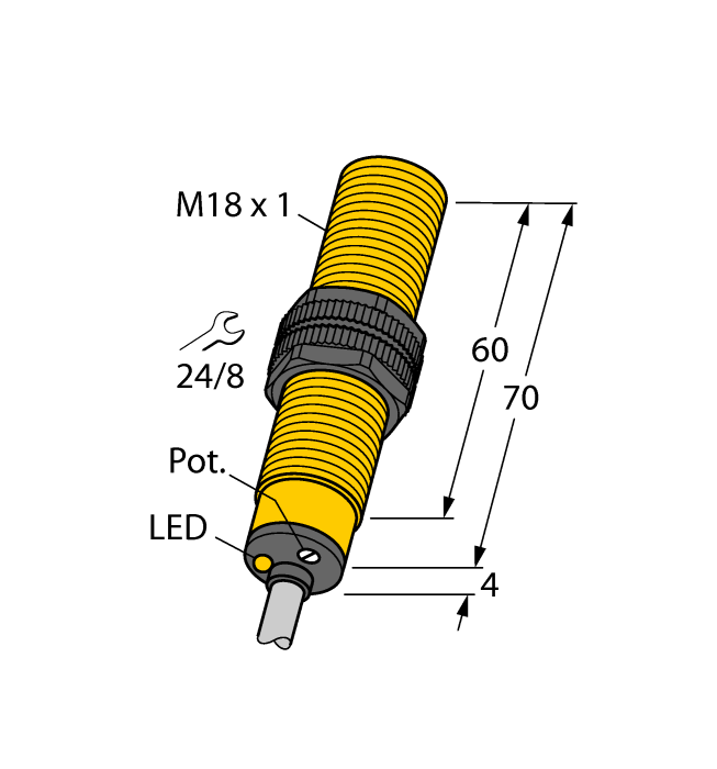 Емкостной датчик уровня TURCK BCF5-S18-AN4X