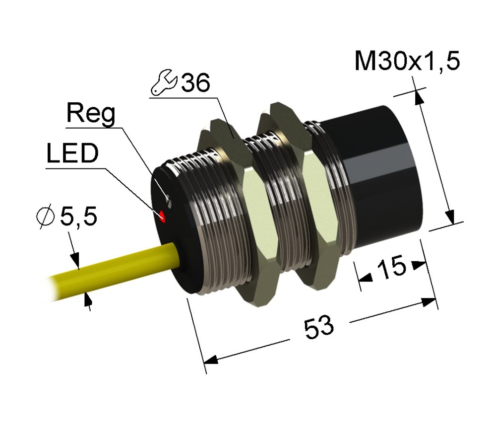 Емкостный датчик PS1-30M53-30N61-K