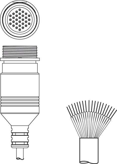 Разъем с кабелем Leuze Electronic KD S-M30-30A-P1-100