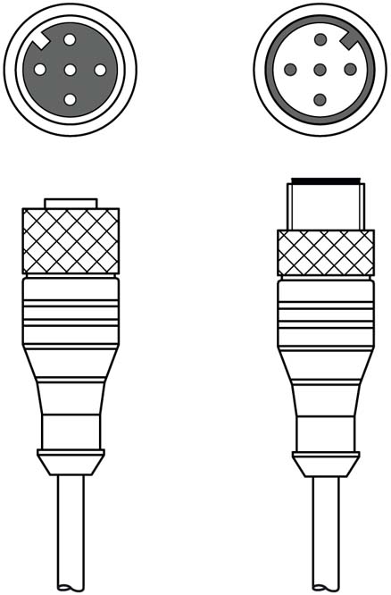 Соединительный кабель Leuze Electronic KDS DN-M12-5A-M12-5A-P3-100