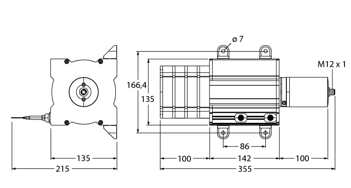 Тросиковый энкодер TURCK DW40000-135-7E-H1441