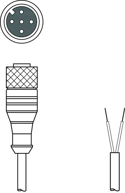 Разъем с кабелем Leuze Electronic KD PB-M12-4A-P3-300